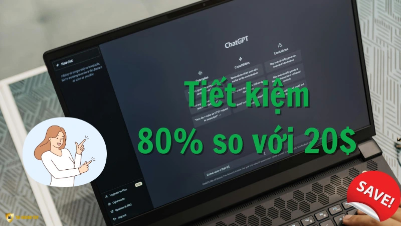 So sánh ChatGPT giá rẻ từ Taikhoantot.com và ChatGPT Plus – Tiết kiệm đến 80%