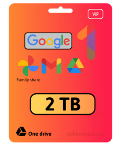 Tài khoản Google One (Google Drive) 2TB 1 năm