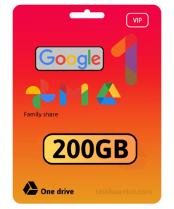 Tài khoản Google One (Google Drive) 200GB 1 năm